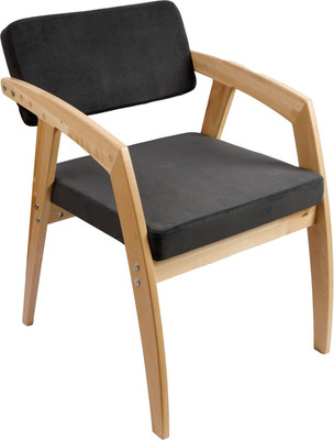 Стул детский Элегия Скандик (бесцветный лак, Ultra Grafit)