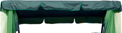 Тент для садовых качелей Sundays Garden Люкс-021 противомоскитный с1405 (зеленый)