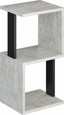 Стеллаж Макс Стайл СН-2 (бетон/черный)