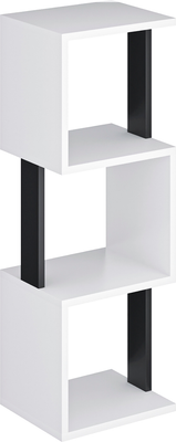 Стеллаж Макс Стайл СН-3 (белый/черный)