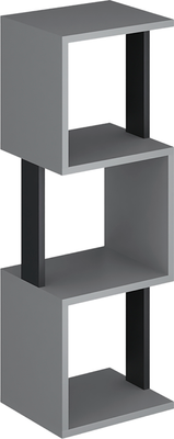 Стеллаж Макс Стайл СН-3 (серый/черный)