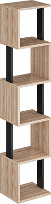 Стеллаж Макс Стайл СН-5 (дуб/черный)