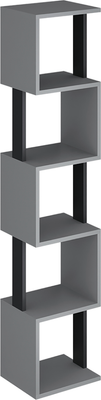 Стеллаж Макс Стайл СН-5 (серый/черный)
