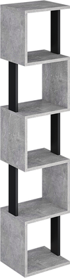 Стеллаж Макс Стайл СН-5 (бетон темный/черный)