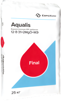 Удобрение Aqualis NPK Водорастворимое 12:8:31+2MgO+МЭ (25кг)