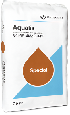Удобрение Aqualis NPK Водорастворимое 3:11:38+4МgO+MЭ (25кг)
