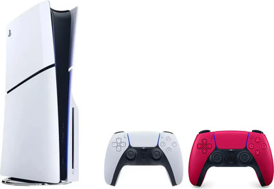 Игровая приставка Sony PlayStation 5 Slim / CFI-2016A + геймпад Sony PS5 DualSense (красный)