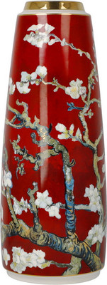 Ваза Goebel Artis Orbis. Van Gogh. Цветущие ветки миндаля / 67-062-94-1 (красный)