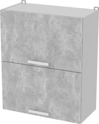Шкаф навесной для кухни Интерлиния Компо ВШС60-720-2дг (бетон)