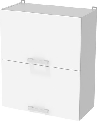 Шкаф навесной для кухни Интерлиния Компо ВШС60-720-2дг (белый платинум)