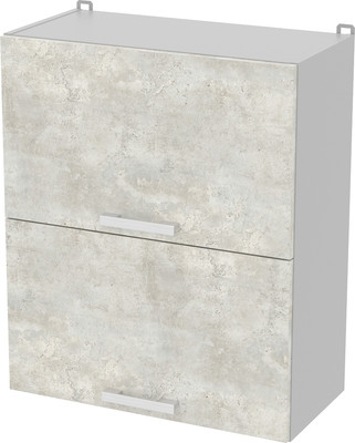 Шкаф навесной для кухни Интерлиния Компо ВШС60-720-2дг (бетон лайт)