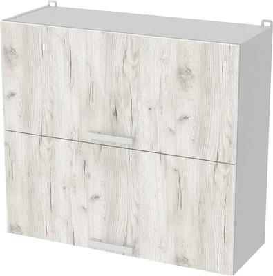 Шкаф навесной для кухни Интерлиния Компо ВШС80-720-2дг (дуб белый)