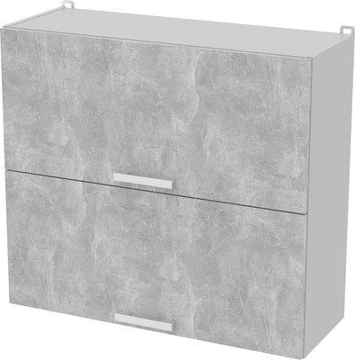 Шкаф навесной для кухни Интерлиния Компо ВШС80-720-2дг (бетон)