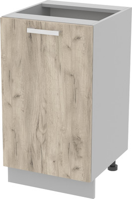 Шкаф-стол кухонный Интерлиния Компо НШ45р-1дв (дуб серый)