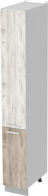 Шкаф-пенал кухонный Интерлиния Компо НШП-№1-2145 (дуб белый/дуб серый)