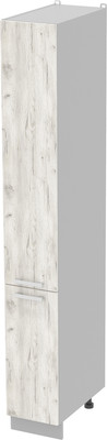 Шкаф-пенал кухонный Интерлиния Компо НШП-№1-2145 (дуб белый/дуб белый)