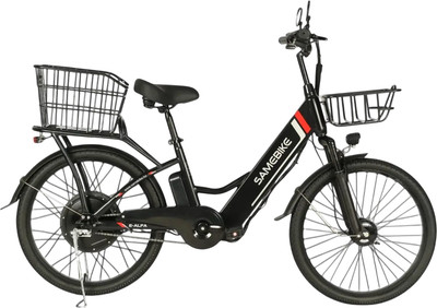 Электровелосипед Samebike Е-Alfa New со стальной рамой SB-E-ALFA350-36/10 (черный)