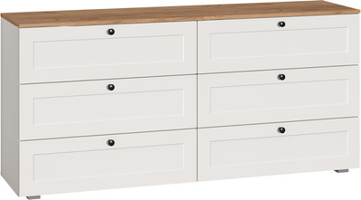 Комод Mobi Остин 16.240 (белый PE шагрень/дуб золотой Craft/белая шагрень 4101)