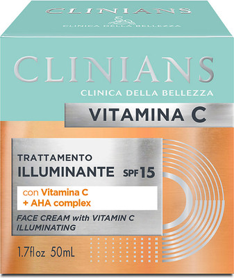 Крем для лица Clinians Витамин С + АНА Complex SPF15 (50мл)