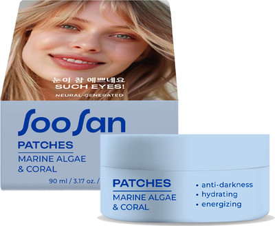 Патчи под глаза Soosan Patches with Marine Algae & Coral (90мл)