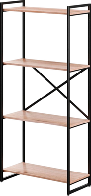 Стеллаж Gutta 4 полки 151х69х34 (эвок/черный)
