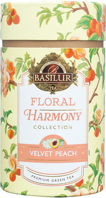 Чай листовой Basilur Цветочная гармония Бархатный персик (75г)