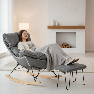 Кресло-качалка Mio Tesoro Монга-2 (темно-серый)