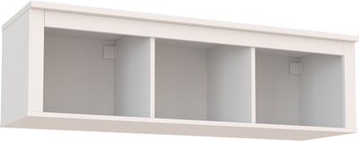 Полка-ячейка Mio Tesoro Сага навесная 3 секции (белый)