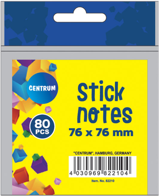 Стикеры канцелярские Centrum 82210 (80л, неон)