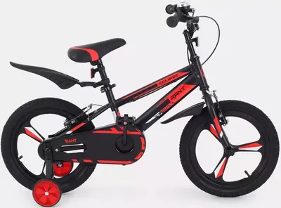 Детский велосипед Rant Eclipse 16 (черный/красный, разобранный, в коробке)