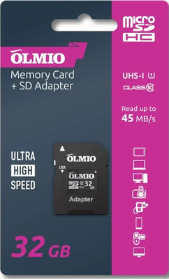 Карта памяти Olmio microSDHC 32GB Сlass 10 UHS-I 1