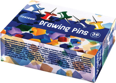 Кнопки канцелярские Centrum 80296 (36шт)