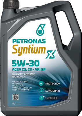 Моторное масло Petronas Syntium X 5W30 C2/C3 / 70982M12EU (5л)