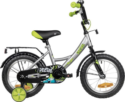 Детский велосипед Novatrack Vector 14 / 143VECTOR.SL5 (серебристый, разобранный, в коробке)