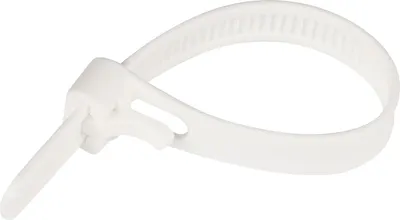 Стяжка для кабеля ЕВРОПАРТНЕР PRM 300x7.5 / 88260s (50шт, белый)