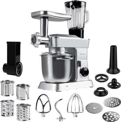 Кухонный комбайн RAGEX R112-900 (серебристый)