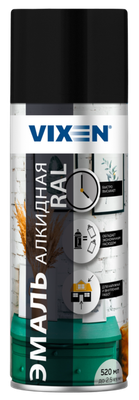 Эмаль Vixen Алкидная VX19005 (520мл, черный RAL 9005)