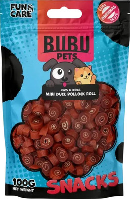 Лакомство для животных Bubu Pets Мини рулетики из утки / PS0059 (100г)