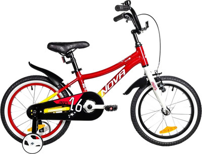 Детский велосипед Novatrack Katrina 16 / 167AKATRINA1V.YRD5 (красный/желтый, разобранный, в коробке)