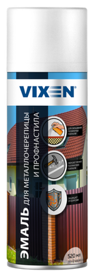 Эмаль Vixen Для металлочерепицы и профнастила VX48017 (520мл, шоколадно-коричневый RAL 8017)