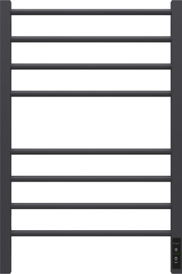 Полотенцесушитель электрический GRANULA Квадро Сплит 50х80 (терморегулятор с таймером черный матовый)