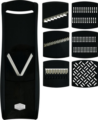 Терка кухонная Мультидом С 7 насадками / МТ76-215 (черный)