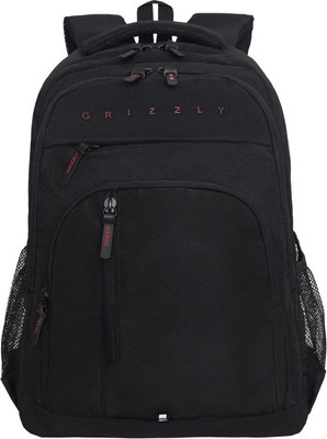 Школьный рюкзак Grizzly RU-536-1 (черный/красный)