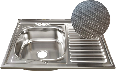 Мойка кухонная Mixline L 555234 (с сифоном)