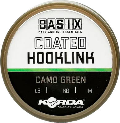 Поводковый материал Korda Basix Coated Hooklink 18lb 10м / KBX010
