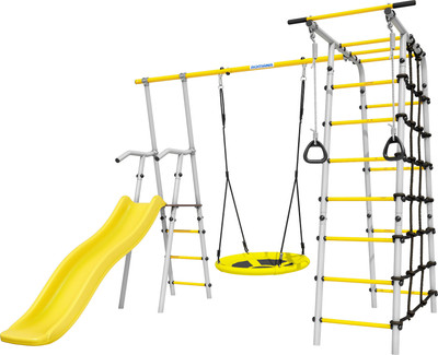 Игровой комплекс Romana Богатырь / 103.07.06 + качели 1.Д-26.04 Т.24.00  (серый/желтый)