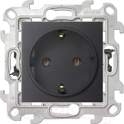 Розетка Simon 2420434-038 (графит)