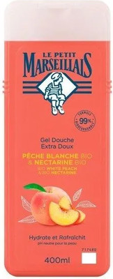 Гель для душа Le Petit Marseillais Белый персик и Нектарин (400мл)