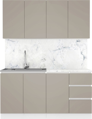 Кухонный гарнитур Артём-Мебель Мэри СН-114 без стекла МДФ 1.6м (веллюто капучино)