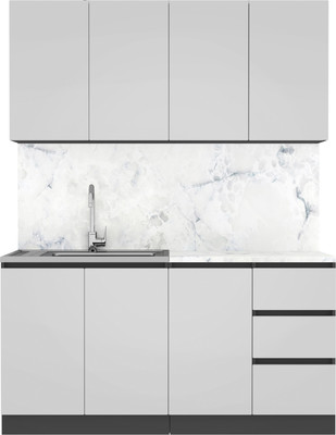 Кухонный гарнитур Артём-Мебель Мэри СН-114 без стекла МДФ 1.6м (веллюто ферро)